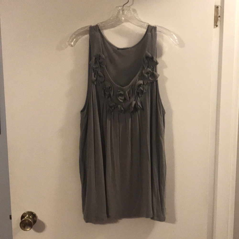 Rosebud taupe/gray swingy tank